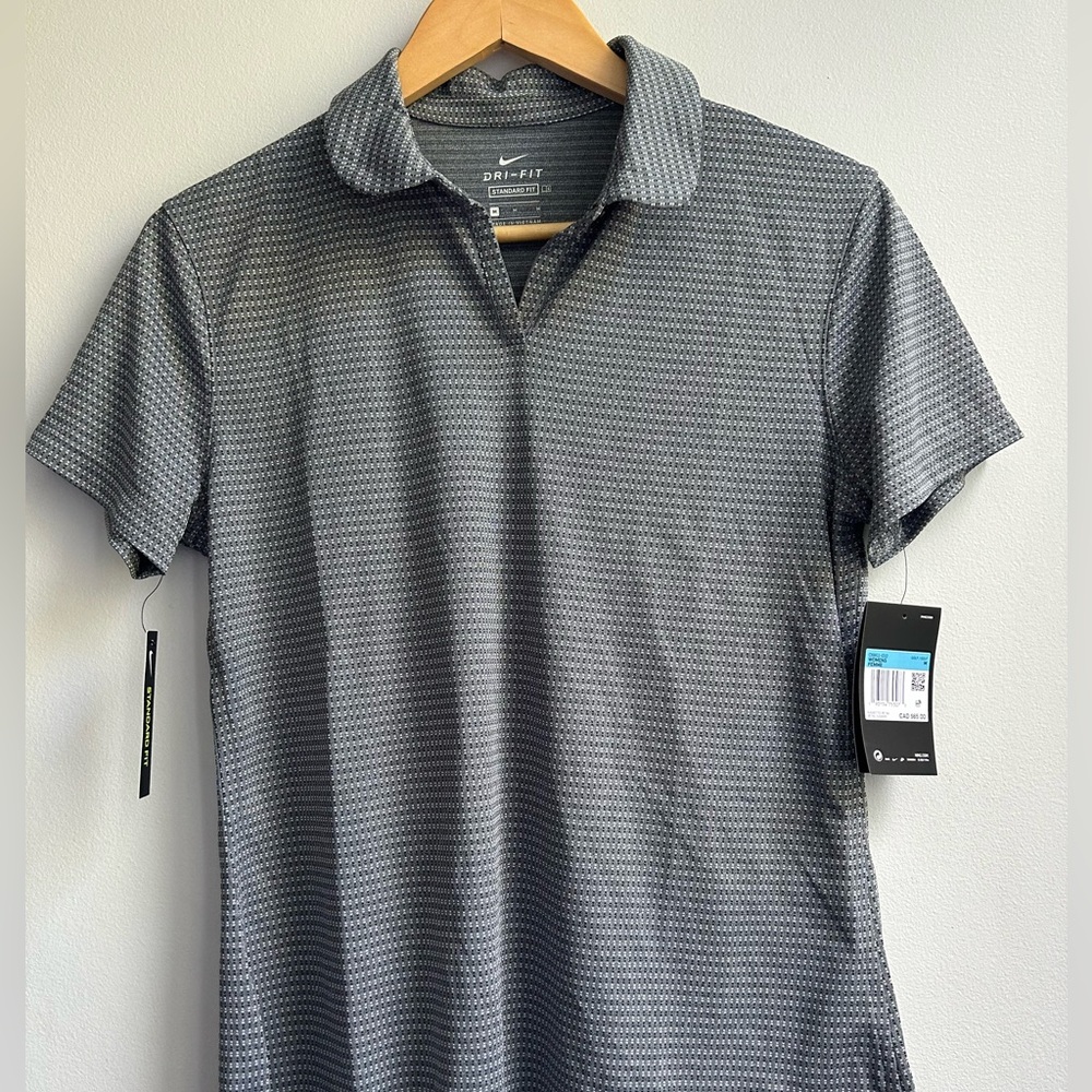 NIKE dry fit womens medium grey golf polo “Hockey Canada”